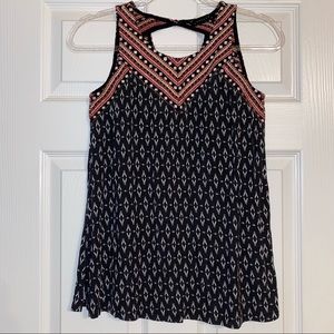 Sanctuary geometric pattern tank top